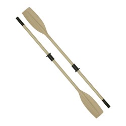 OARS ALUMINIUM SOLID 1 PCE WITH STOPS 1.65M (5'6in) PAIR